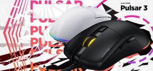 HATOR Pulsar 3 myszka Gaming Oburęczny USB Typu-A Optyczny 12000 DPI 6