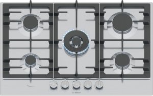 Bosch Serie 6 PCQ7A5I90 płyta kuchenna Stal nierdzewna Wbudowany 75 cm Gaz 5 stref(y) 1