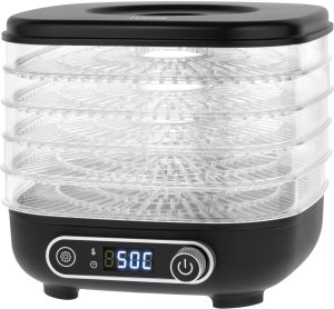Suszarka do grzybów , warzyw , owoców , 300W , 5 sit , wyświetlacz , termoobieg , TEESA 2