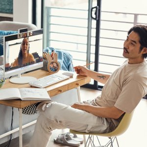 Komputer HP Komputer All in One 24-cr0073nf / B43R6EA / Intel Core i3-N300 / 16GB / SSD 1TB / Intel UHD / FullHD / Win 11 Pro / Biały 7