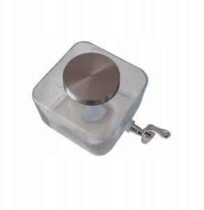 SŁÓJ SZKLANY 3l DO NAPOJÓW Z KRANIKIEM PŁASKI DO LODÓWKI 10