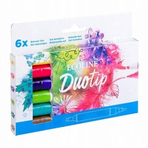 EcoLine Ecoline Duotip marker set Botanic* | 6 colours 5