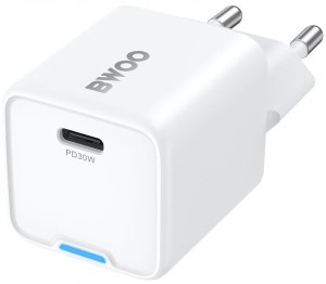 BWOO ładowarka sieciowa PD GaN USB-C 30W biała 2