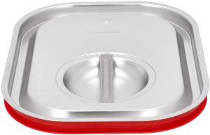 Pokrywa GN 1/2 z uszczelką silikonową ze stali nierdzewnej | TECHNICA, Platinum Line 2