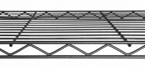 Regał 5-półkowy 1200x450x1800 mm ze stali malowanej proszkowo | TECHNICA, Black Series 5