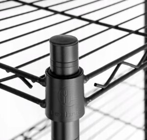 Regał 5-półkowy 1200x450x1800 mm ze stali malowanej proszkowo | TECHNICA, Black Series 6