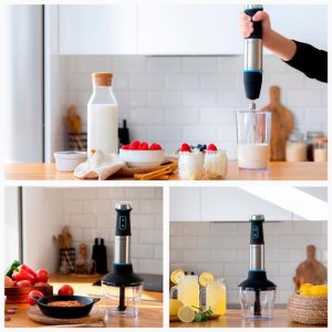 Blender Cecotec Blender ręczny Power TitanBlack 1200 XL Cream&Crush 9