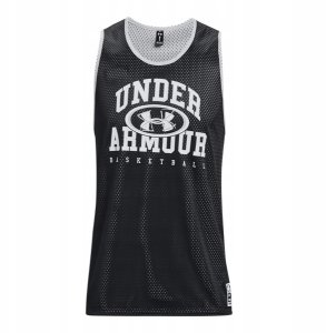 Under Armour Koszulka Baseline Reversible Jsy - Loose czarno - szara r. M 1