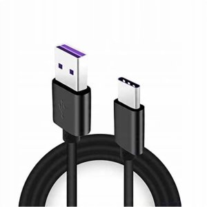Kabel USB Economy ECONOMY KABEL USB DO TYP-C 5A 100W 1M CZARNY USB3.0 2