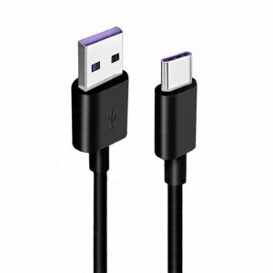 Kabel USB Economy ECONOMY KABEL USB DO TYP-C 5A 100W 1M CZARNY USB3.0 3