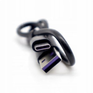 Kabel USB Economy ECONOMY KABEL USB DO TYP-C 5A 100W 1M CZARNY USB3.0 4