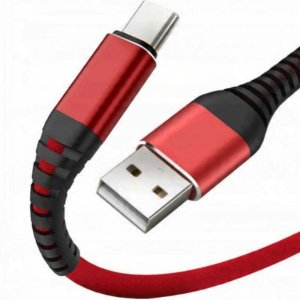 Kabel USB USB-A - USB-C 2 m Czerwony (27971) 3