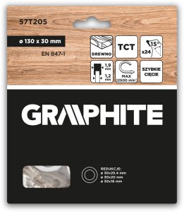 Graphite Tarcza do pilarki, widiowa, 130 x 30 mm, 24 zęby 2