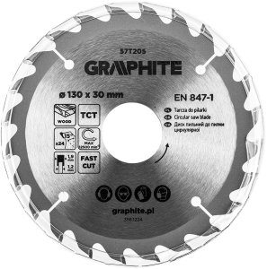 Graphite Tarcza do pilarki, widiowa, 130 x 30 mm, 24 zęby 4