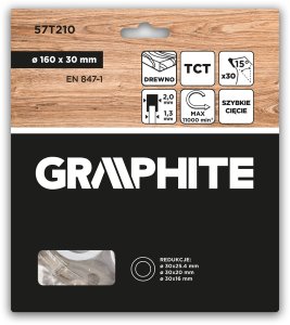 Tarcza do pilarki, widiowa, 160 x 30 mm, 30 zębów 2