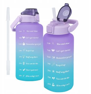 BUTELKA SPORTOWA / MOTYWACYJNA BIDON REFILL FIOLETOWO-NIEBIESKI 2000ml 2