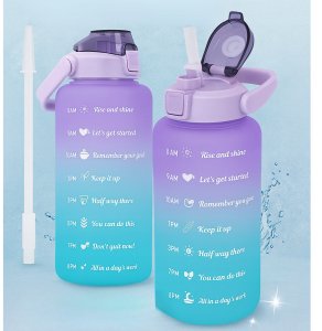 BUTELKA SPORTOWA / MOTYWACYJNA BIDON REFILL FIOLETOWO-NIEBIESKI 2000ml 4