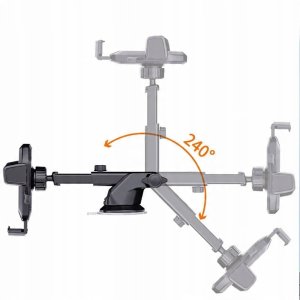 ECOBOX UCHWYT SAMOCHODOWY SZYBA CZARNY 8