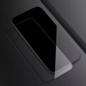 TELTECH PREMIUM SZKŁO 6D IPHONE 15 SZKŁO PROFILOWANE HARTOWANE FULL COVER CZARNA RAMKA 5