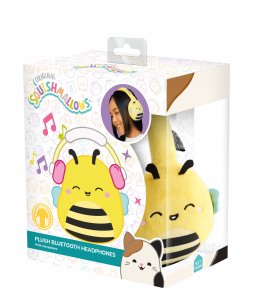 Squishmallows Słuchawki Dla Dzieci Nauszne Bluetooth Do Telefon Smartfon Pszczółka Sunny / Hmsqm-bt-sunny 7