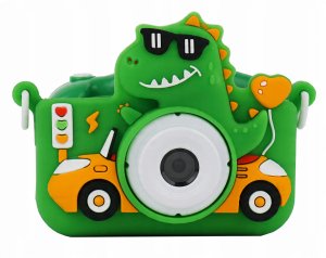 Aparat Cyfrowy 48mp Kamera 1080p Dla Dziecka 5x Gry Mp3 Xrec X2 / Dinozaur Zielony 2
