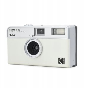 Kodak Ektar Aparat Analogowy Na Film Klisze 35mm / 2 Zdjęcia Na Klatkę / H35 / Biało-szary 1