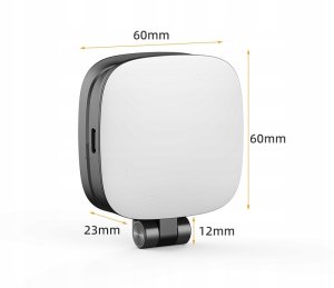 Lampa Led + Lusterko Na Magnes Do Telefonu Magsafe Zdjęcia Selfie Vlog / C140 / Biały 4