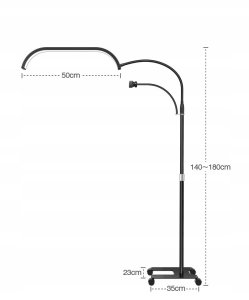 Lampa Led Kosmetyczna Bezcieniowa Moon Stojąca + Kółka 45w Marinelli Gx520r / Biały 5