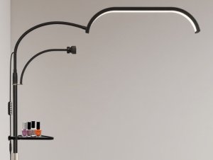 Lampa Led Kosmetyczna Bezcieniowa Moon Stojąca + Kółka 45w Marinelli Gx520r / Czarny 11