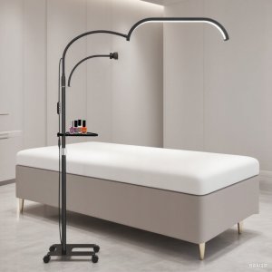 Lampa Led Kosmetyczna Bezcieniowa Moon Stojąca + Kółka 45w Marinelli Gx520r / Czarny 2