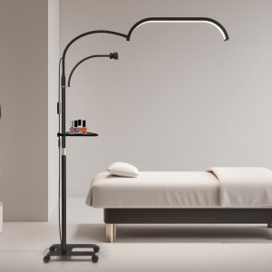 Lampa Led Kosmetyczna Bezcieniowa Moon Stojąca + Kółka 45w Marinelli Gx520r / Czarny 3