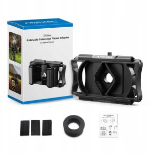 Uchwyt Mocowanie Do Teleskopu Mikroskopu Lornetki Lunety Telefonu Obrotowy / Apl-f002x 3