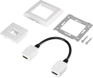 Renkforce HDMI Adapter [1x HDMI-Buchse - 1x HDMI-Buchse] Weiß vergoldete Steckkontakte 15.00 cm (RF-4538136) 5