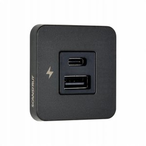 Gniazdo ładowania USB-A /C 36W 12/24V Scanstrut SC-TILE-10 2