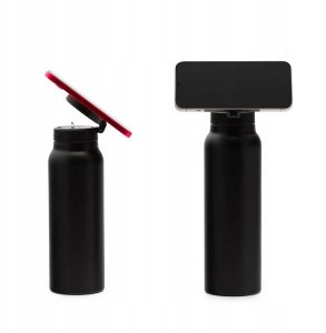 ion8 Butelka / bidon na wodę metal z uchwytem kompatybilnym z Magsafe 950ml czarny 2