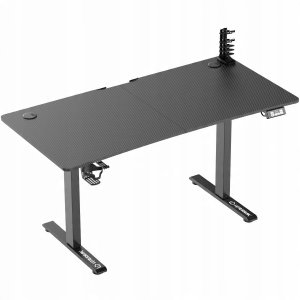 ULTRADESK Biurko dla gracza LEVEL V2, 140x68cm, 72-117cm, elektycznie regulowany, bez podk�adki 15