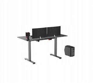 ULTRADESK Biurko dla gracza LEVEL V2, 140x68cm, 72-117cm, elektycznie regulowany, bez podk�adki 4