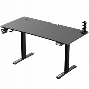 ULTRADESK Biurko dla gracza LEVEL V2, 140x68cm, 72-117cm, elektycznie regulowany, bez podk�adki 7