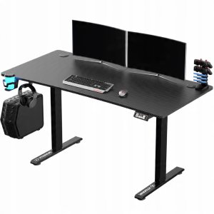 ULTRADESK Biurko dla gracza LEVEL V2, 140x68cm, 72-117cm, elektycznie regulowany, bez podk�adki 9