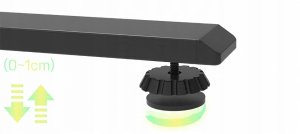 ULTRADESK Biurko dla gracza LEVEL V2, 140x68cm, 72-117cm, elektycznie regulowany, bez podk�adki 10