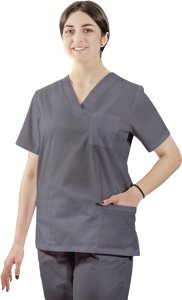 Visent Bluza medyczna ELASTYCZNA stretch - śliwka chirurgiczna damska K80 STR XXL 15