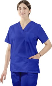 Visent Bluza medyczna ELASTYCZNA stretch - śliwka chirurgiczna damska K80 STR XXL 5