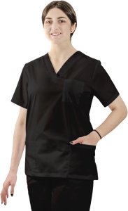 Visent Bluza medyczna ELASTYCZNA stretch - śliwka chirurgiczna damska K80 STR XXL 7