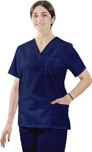 Visent Bluza medyczna ELASTYCZNA stretch - śliwka chirurgiczna damska K80 STR XXL 9