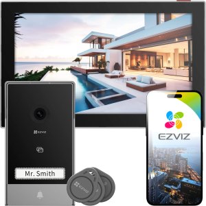Wideodomofon WiFi EZVIZ HP7 PRO 4K,Weryfikacja twarzy, Zdalne otwieranie, Detekcja ruchu 1