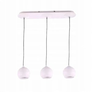 ALCLARA Lampa Sufitowa Wisząca FL5953/31/03P Julia 3xGU10 50W Biała Wydajna 1