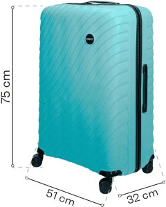 Duża walizka SwissBags Ocean 75 cm niebieski 20