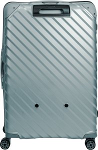 Duża walizka SwissBags Diamond cut 76 cm metaliczny niebieski 3