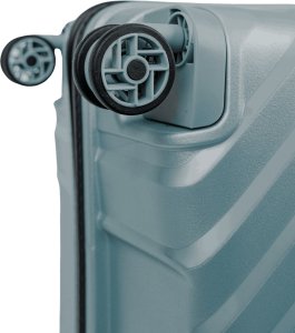 Duża walizka SwissBags Diamond cut 76 cm metaliczny niebieski 7