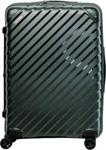 Średnia walizka SwissBags Diamond cut 67 cm metaliczny czarny 3